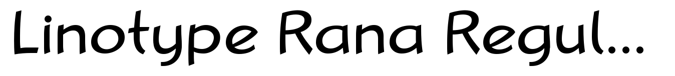 Linotype Rana Regular